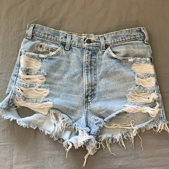 Levi’s Custom Distressed Shorts - Picture 1 of 5